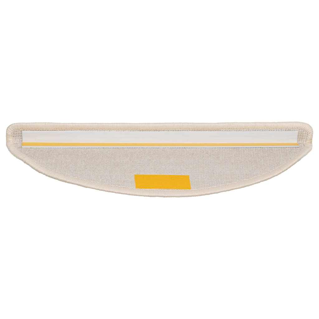 Stufenmatten 15 Stk. 56x17x3 cm Grau Halbrund