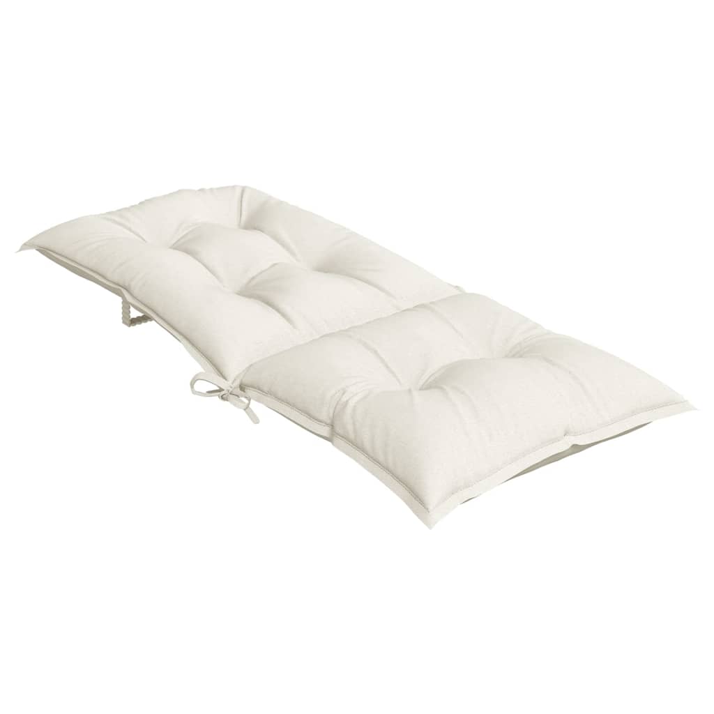 Hochlehner-Auflagen 2 Stk. Melange Anthrazit 120x50x7cm Stoff