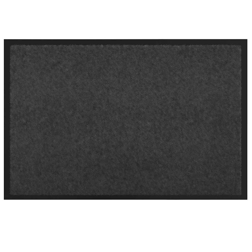 Fußmatte Anthrazit 60 x 40 x 1,2 cm Teddystoff