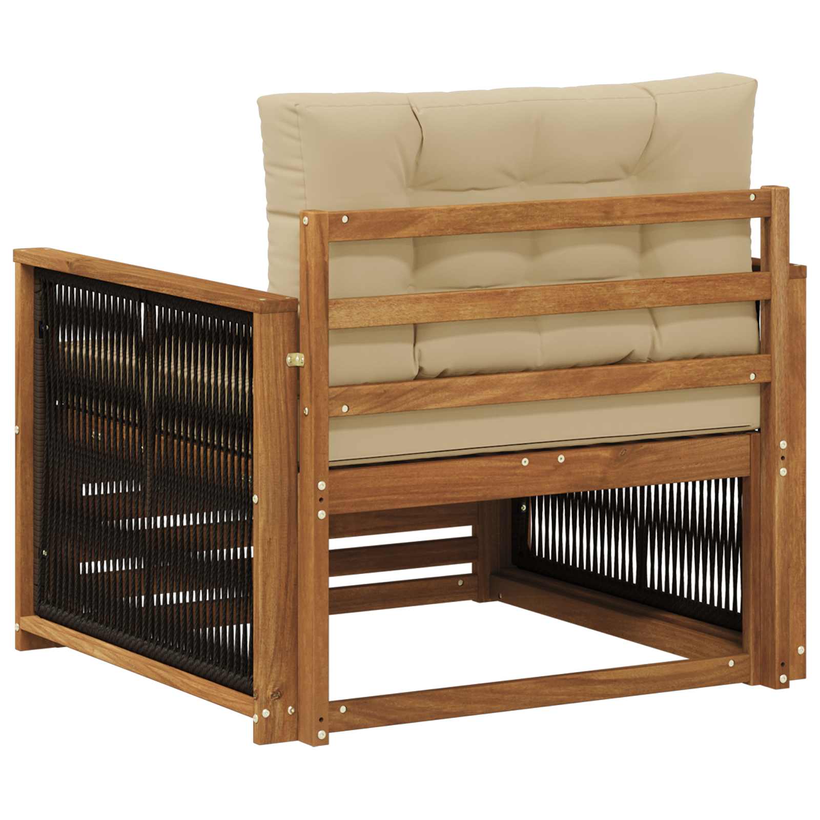 2 Stück Outdoor-Sofa Natur