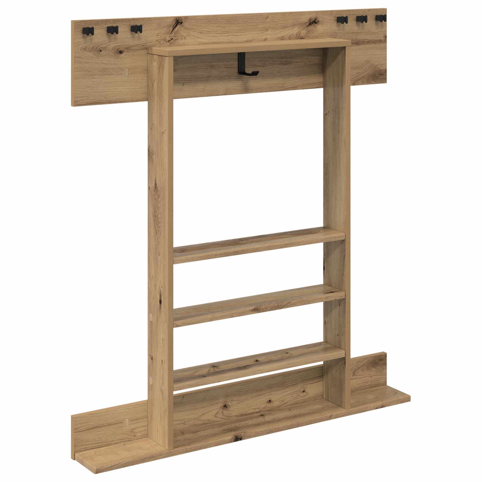 Billardqueue-Ständer Holzwerkstoff 93 x 12 x 103 cm Weiß