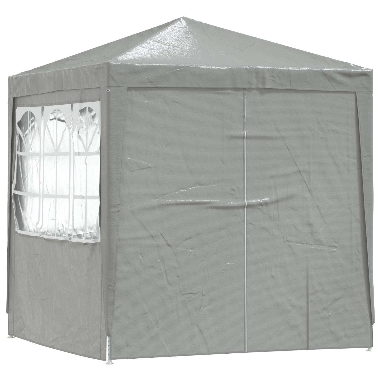 Party-Zelt Rot 200 x 200 x 240 cm PE und Stahl