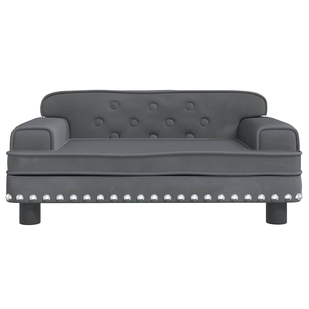 Hundebett Rosa 90x53x30 cm Samt