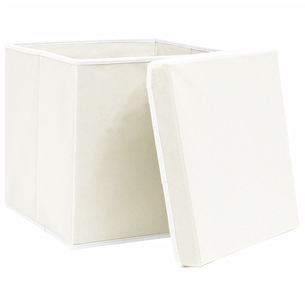Aufbewahrungsboxen 4 Stk. Blau 32x32x32 cm Stoff