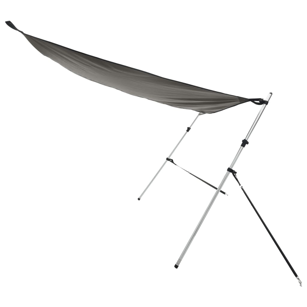 T-Top-Beschattungsverlängerung Weiß 170x170x(113-182,5) cm