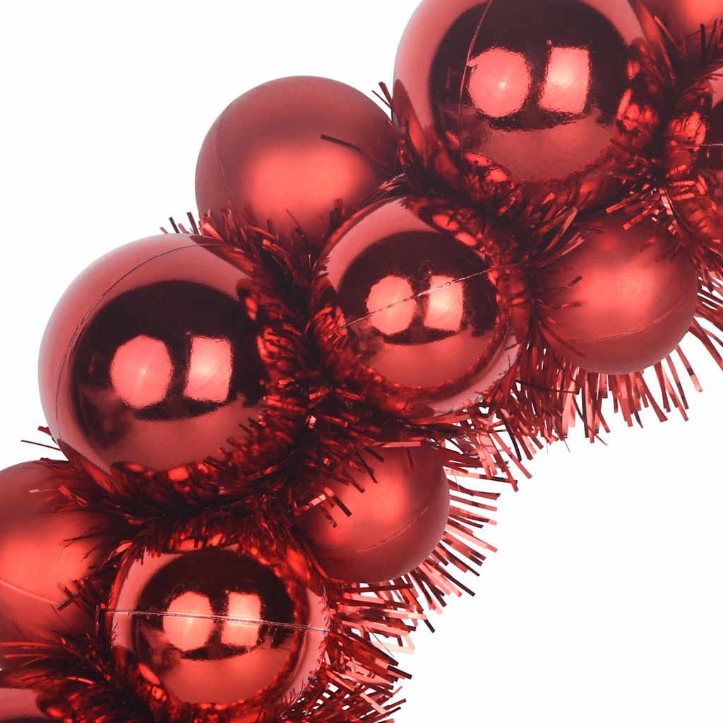 Weihnachtsballkränze 2 pcs Rot 33 x 33 x 7 cm Polystyrol