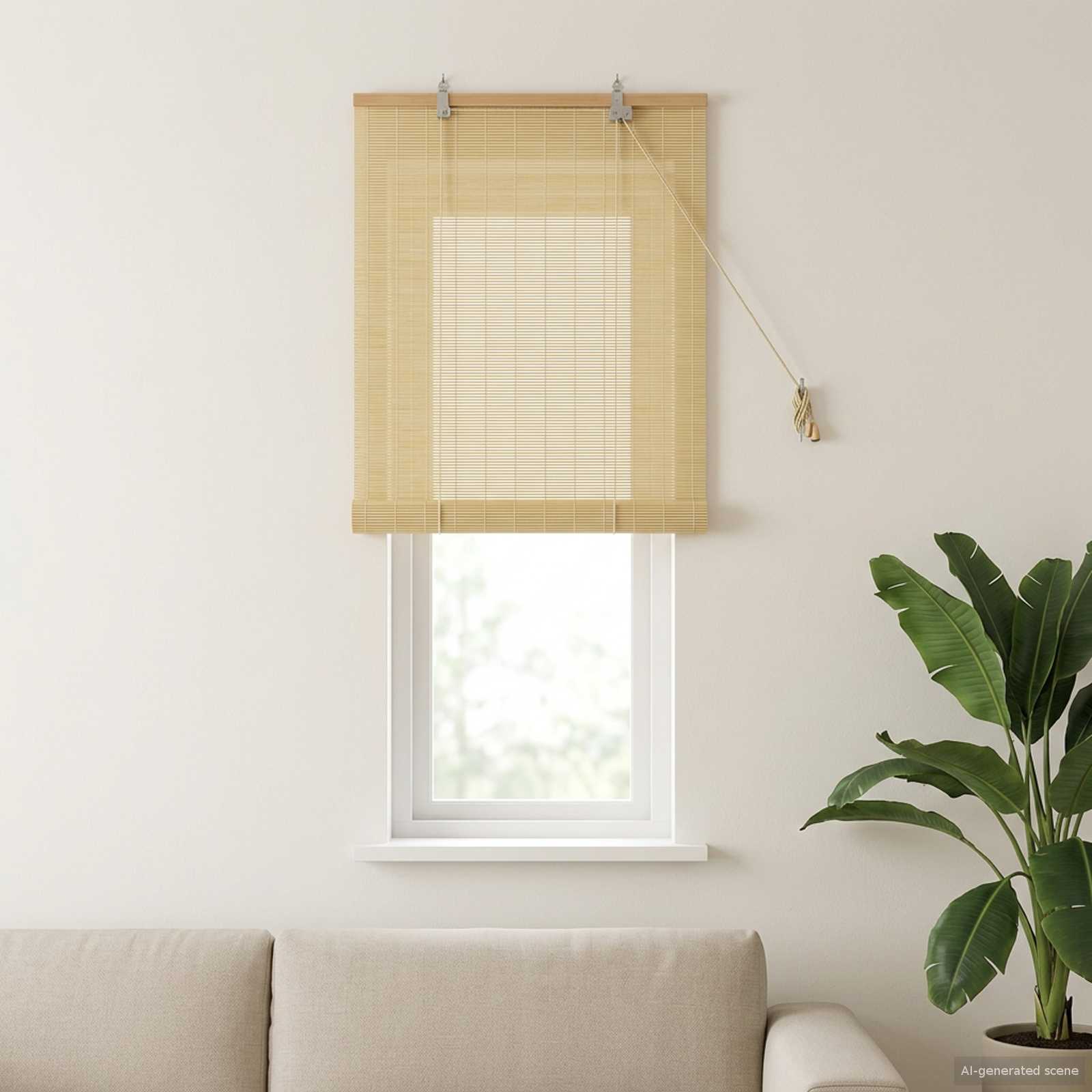 Rollo Braun 60 x 160 cm Bambus