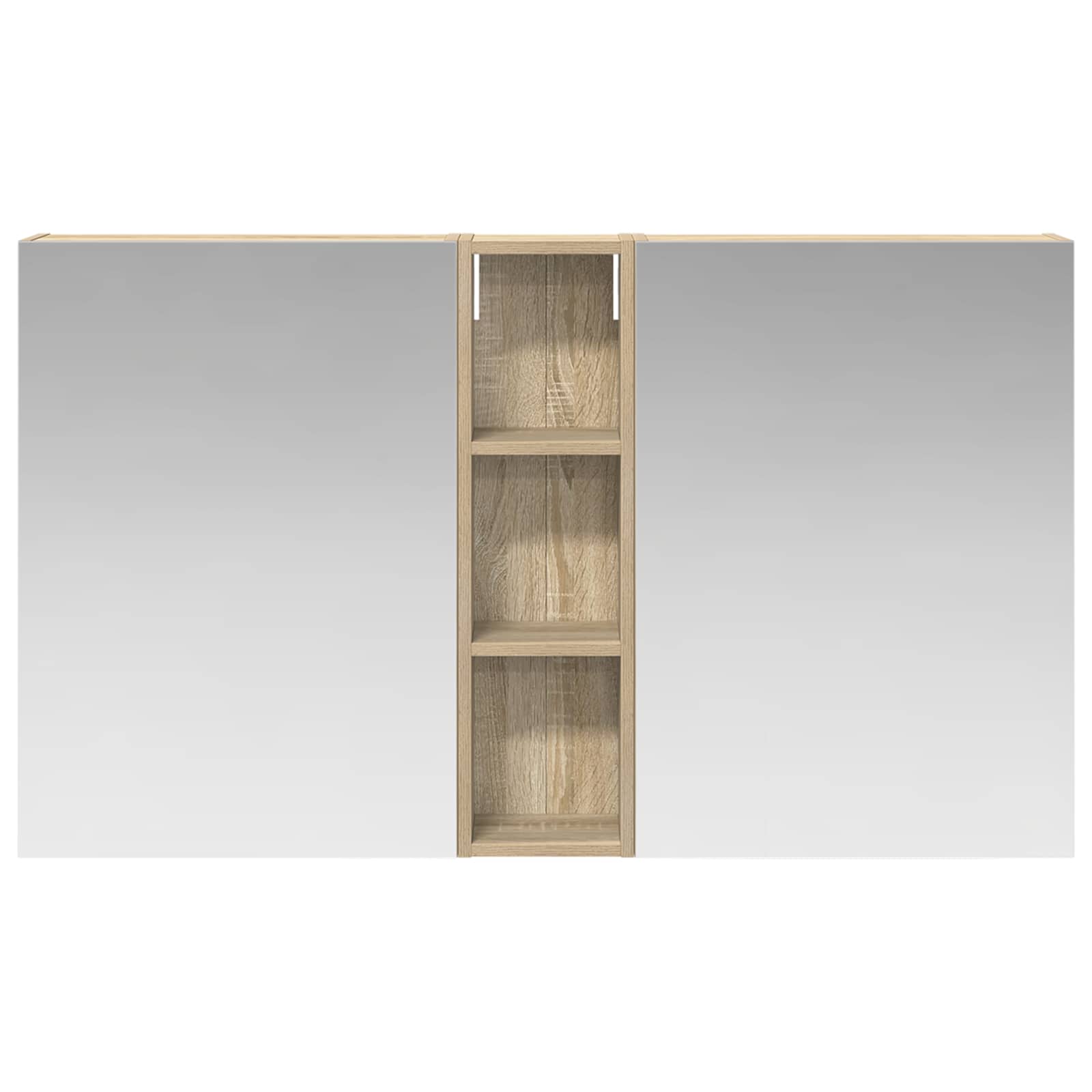 Badezimmerschrank-Set 3 pcs 80 x 10,5 x 50 cm Holzwerkstoff