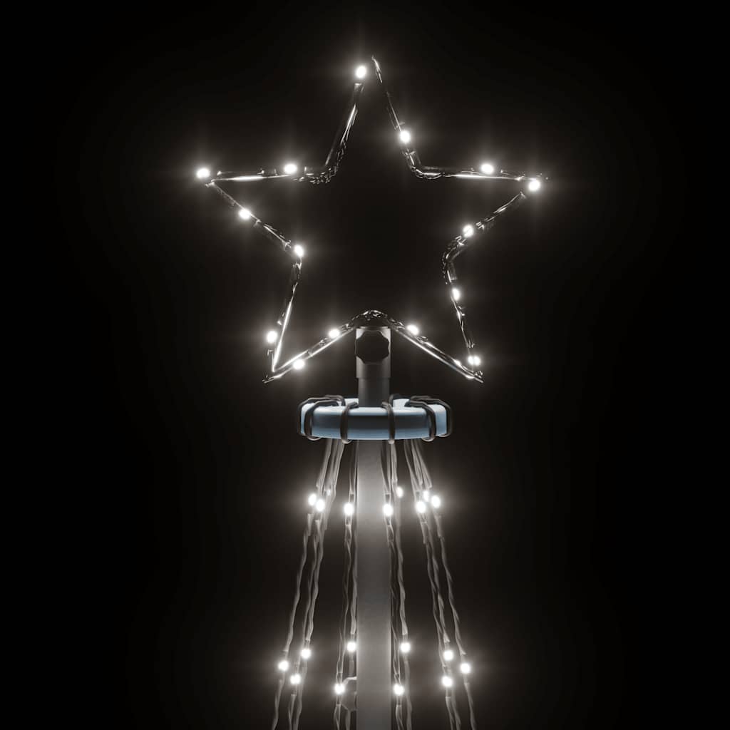 LED-Weihnachtsbaum Kegelform Warmweiß 108 LEDs 70x180 cm