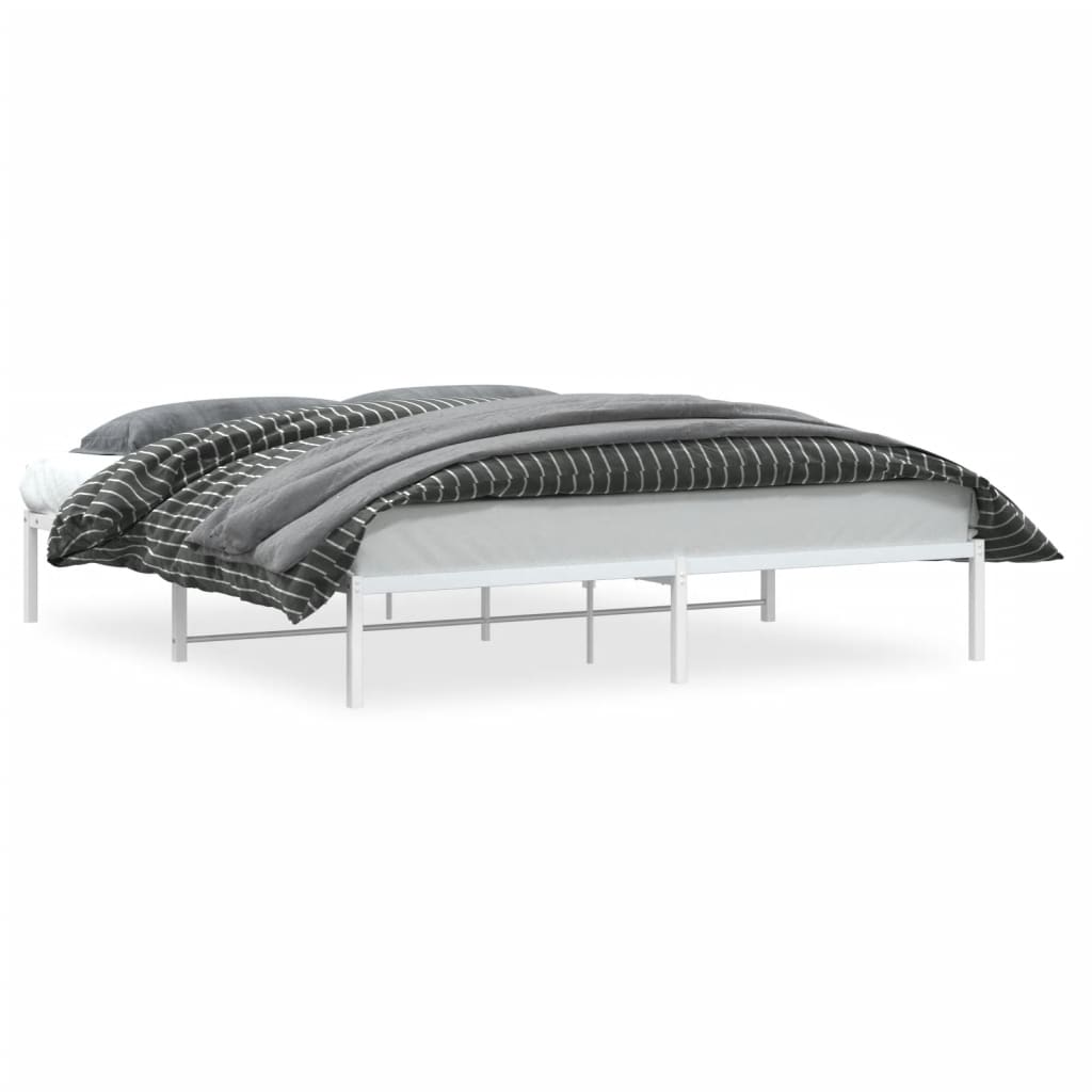 Bettgestell Metall Schwarz 75x190 cm