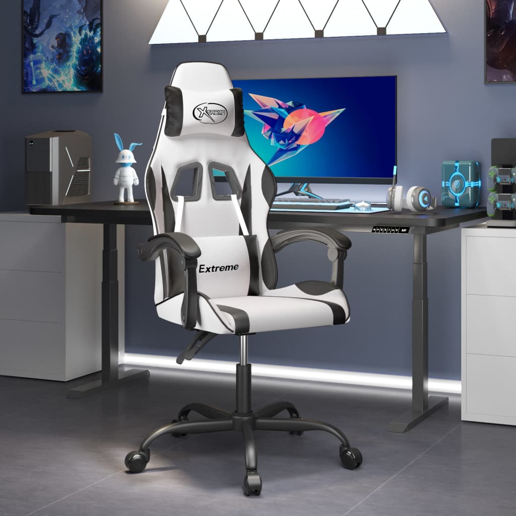 Gaming-Stuhl Schwarz und Golden Kunstleder