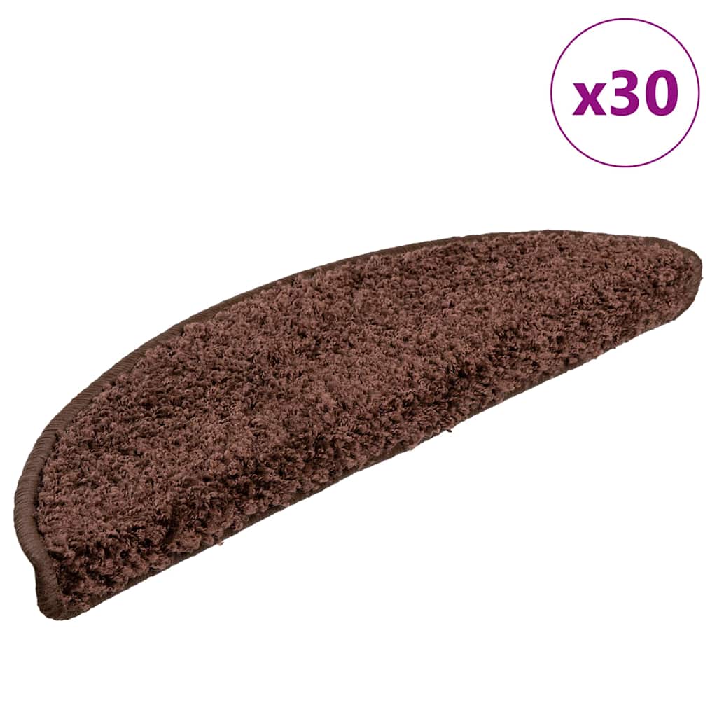 Stufenmatten 15 Stk. 56x17x3 cm Grau Halbrund