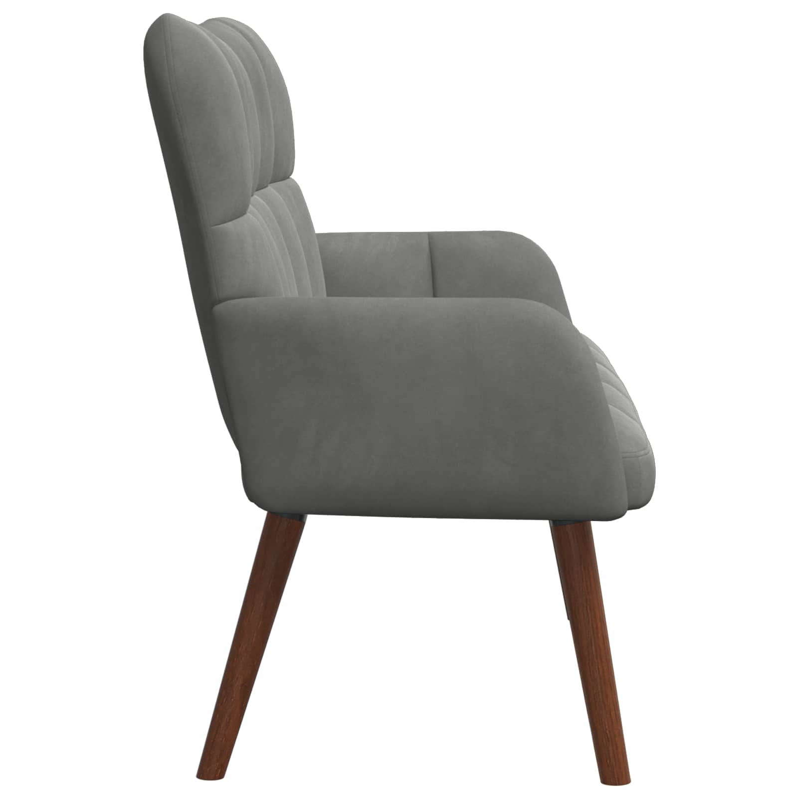 2-Sitzer Sofa Hellgrau 115 x 61 x 87 cm Samt (V)
