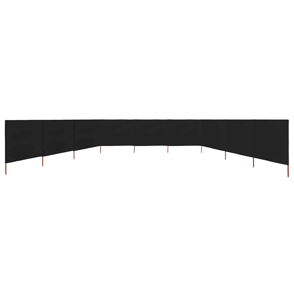 3-teiliges Windschutzgewebe 400 x 120 cm Weiß