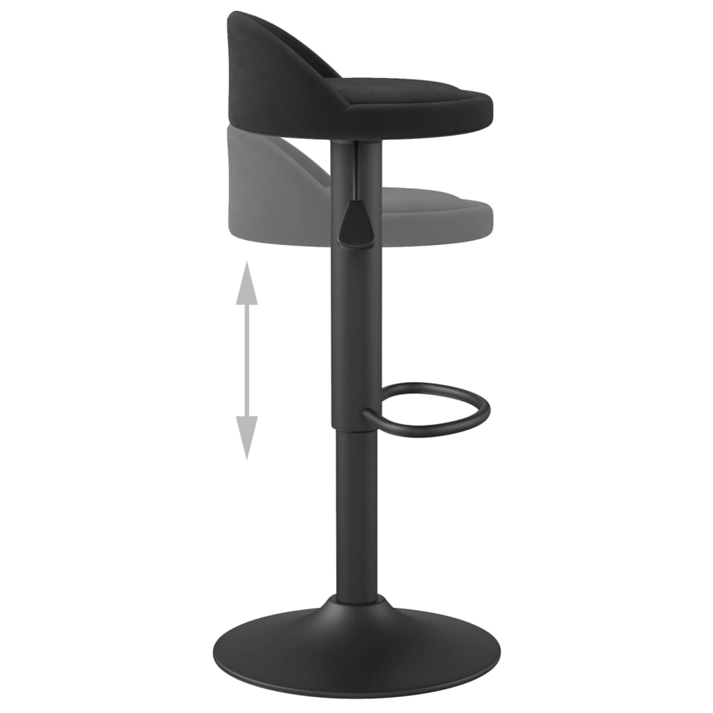 Barhocker Dunkelgrün Samt