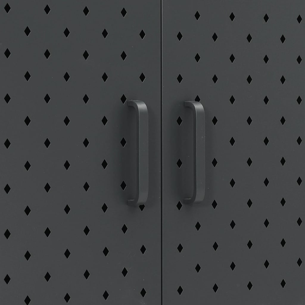Highboard Weiß 80x35x135 cm Stahl