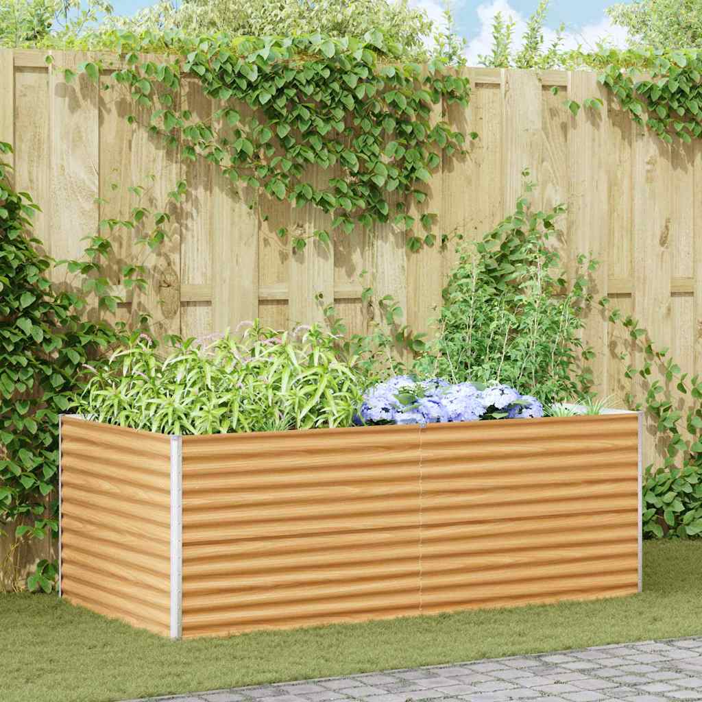 Garten-Hochbeet 100 x 50 x 36 cm Cortenstahl
