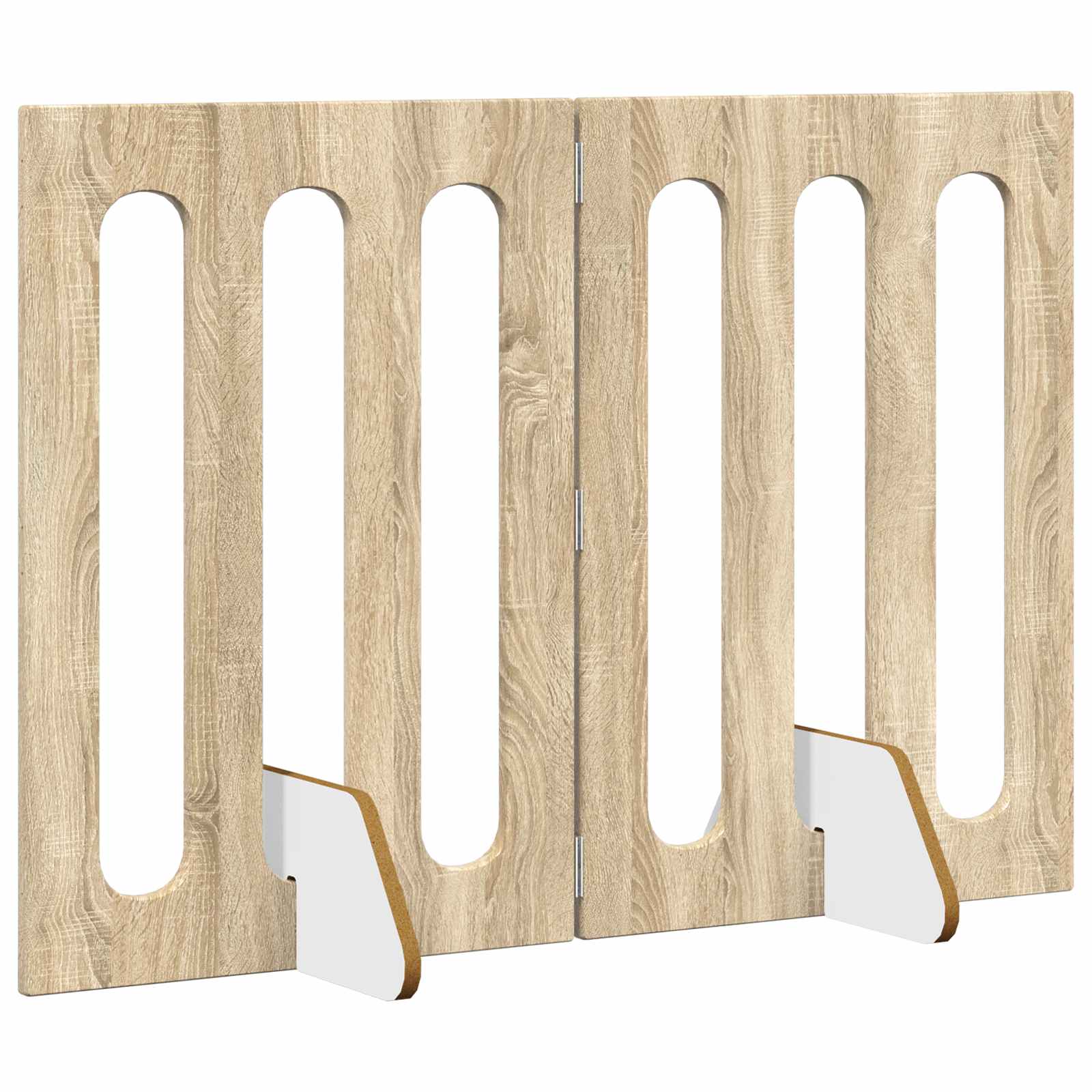 Faltbarer Haustierzaun 2 pcs Weiß 100,5 x 38 x 70 cm