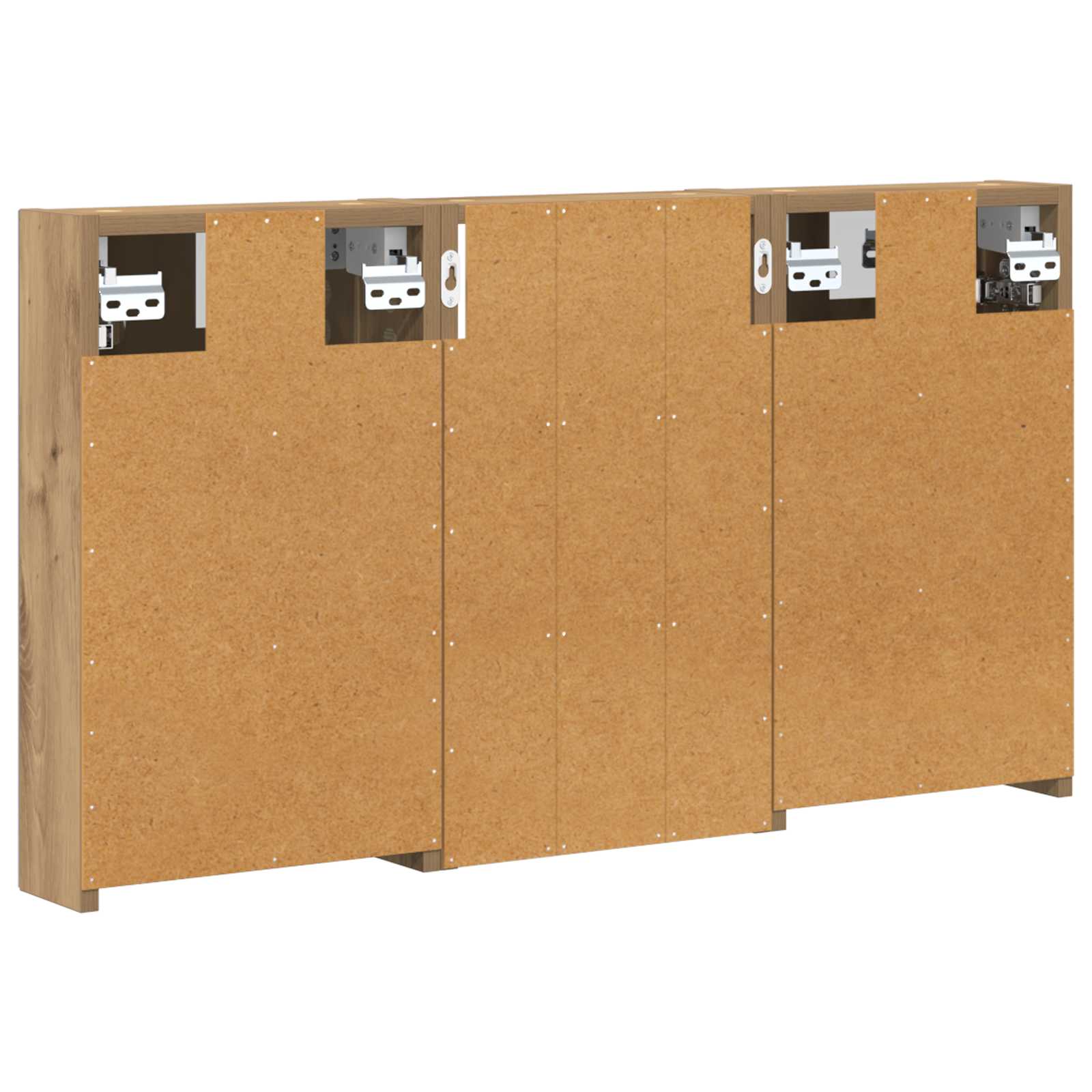 Badezimmerschrank-Set 3 pcs 80 x 10,5 x 50 cm Holzwerkstoff
