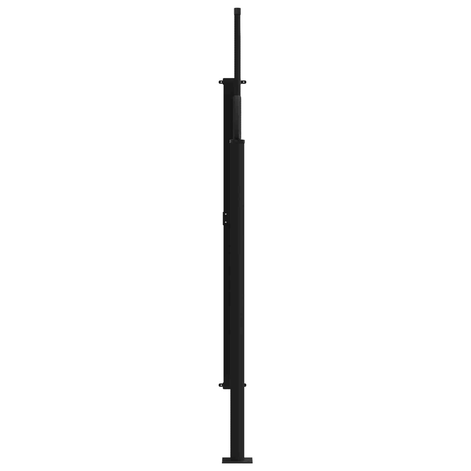 Seitenmarkise Ausziehbar Schwarz 100x300 cm