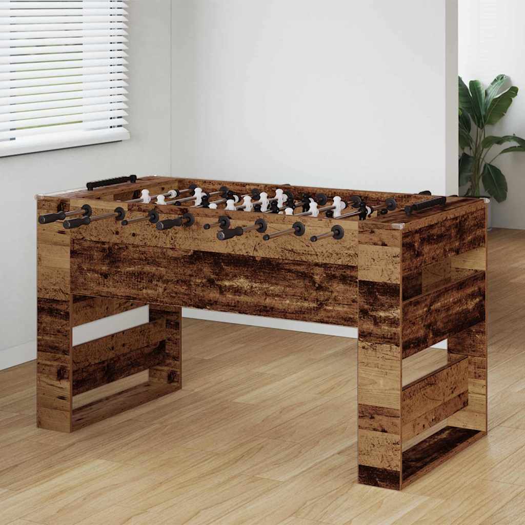 Tischfußballtisch Weiß 146,5 x 74 x 85 cm Holzwerkstoff