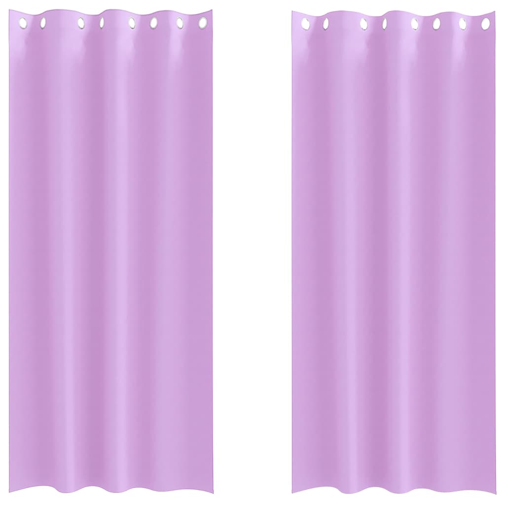 Verdunkelungs-Vorhänge mit Ringen 2 pcs Beige 140 x 140 cm
