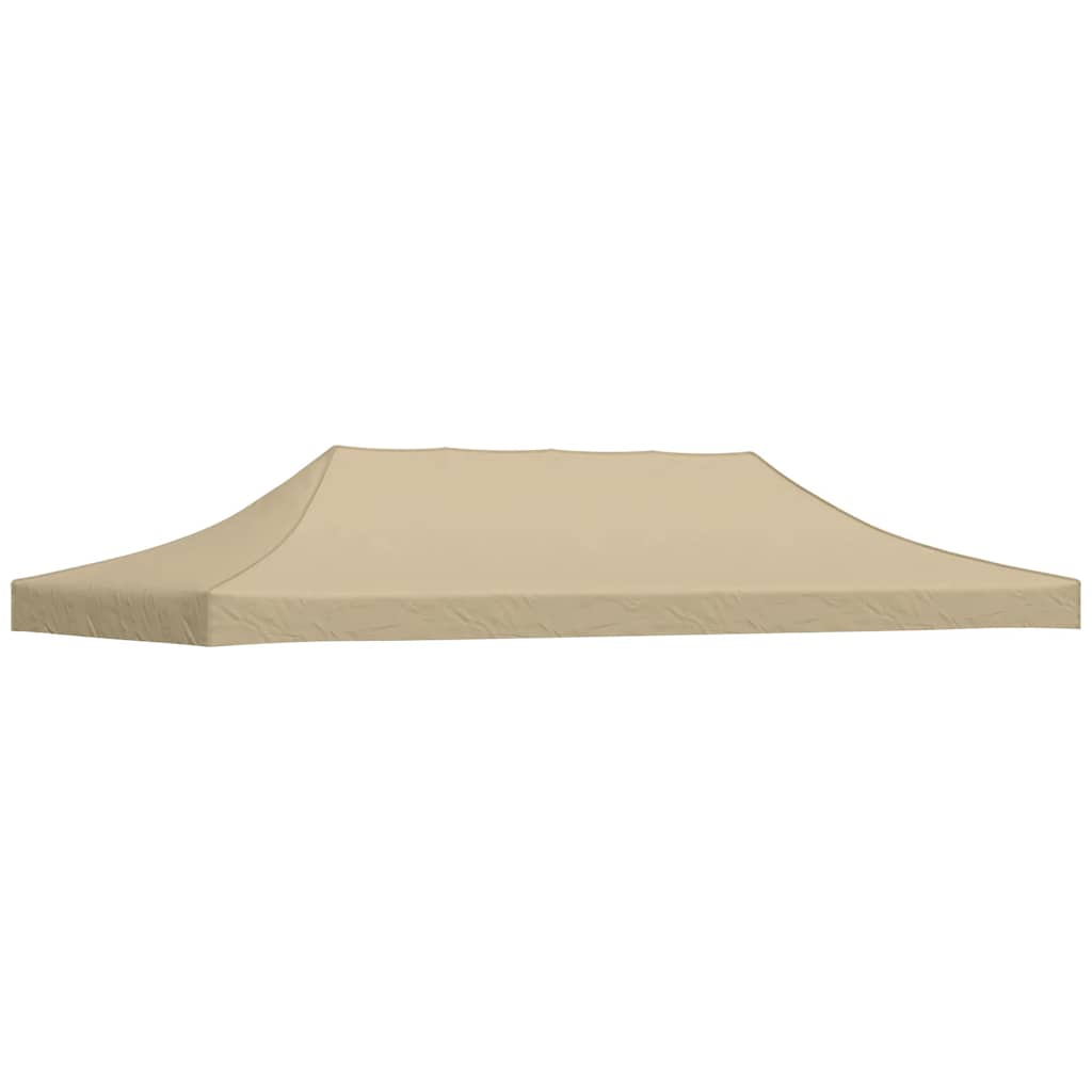 Partyzelt-Dach 3x3 m Beige 270 g/m²