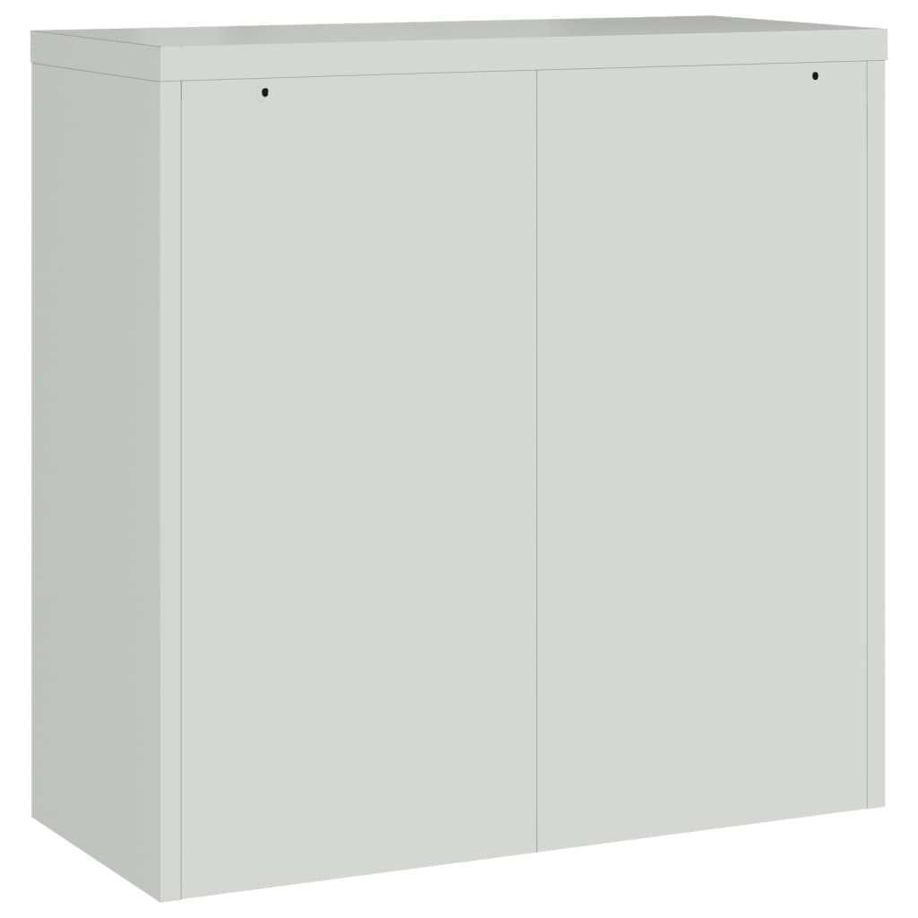 Aktenschrank Weiß 90x40x110 cm Stahl