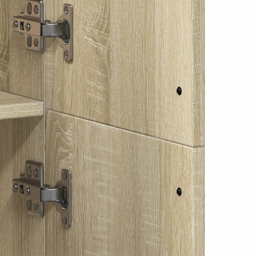 Highboard Weiß 70x35x180 cm Holzwerkstoff
