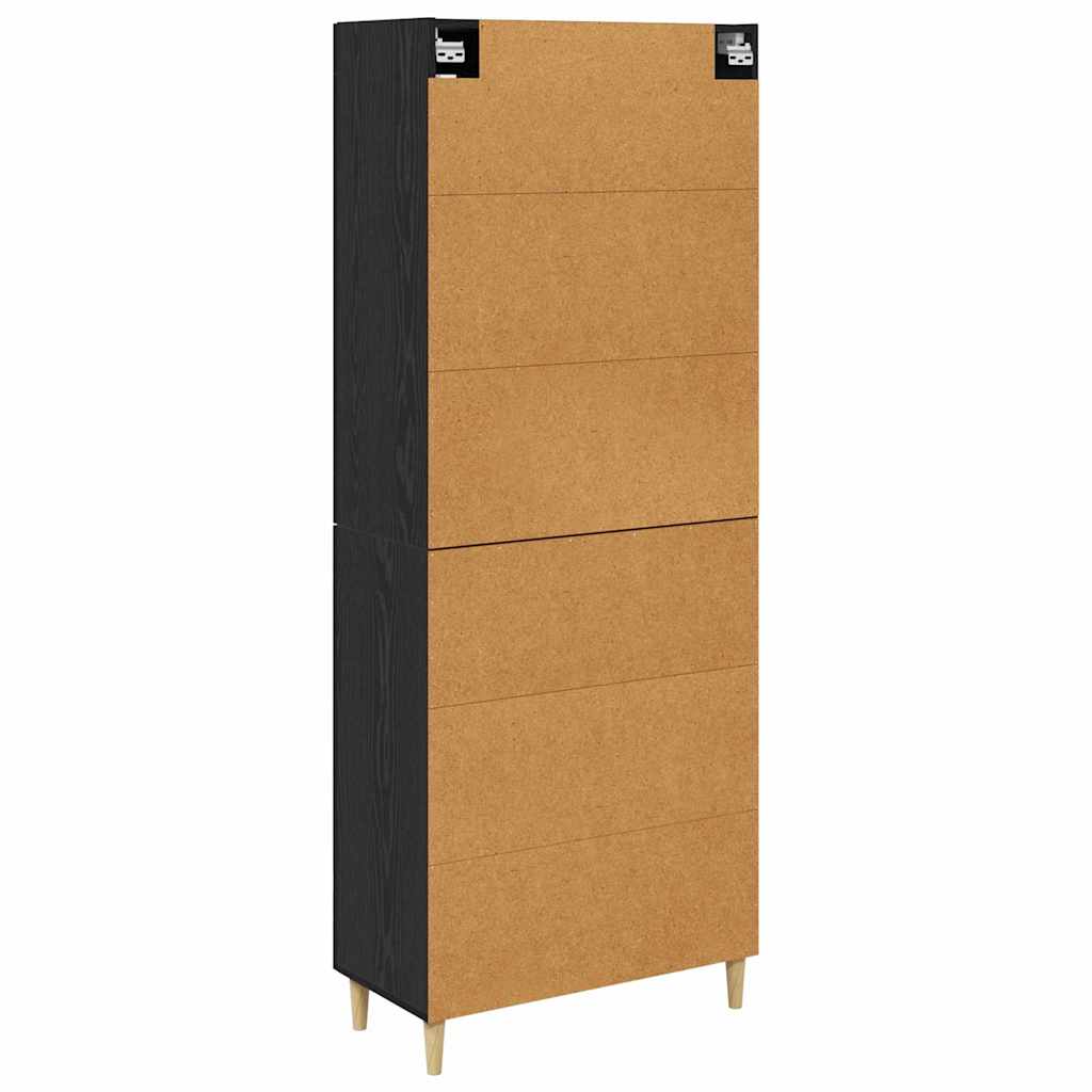 Highboard Altholz 69,5 x 34 x 180 cm Holzwerkstoff