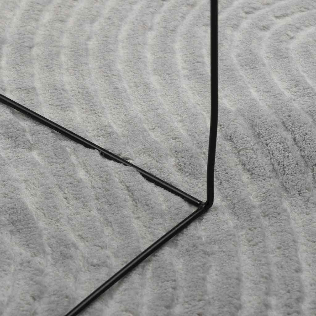 Teppich IZA Kurzflor Skandi-Stil Anthrazit 80x150 cm