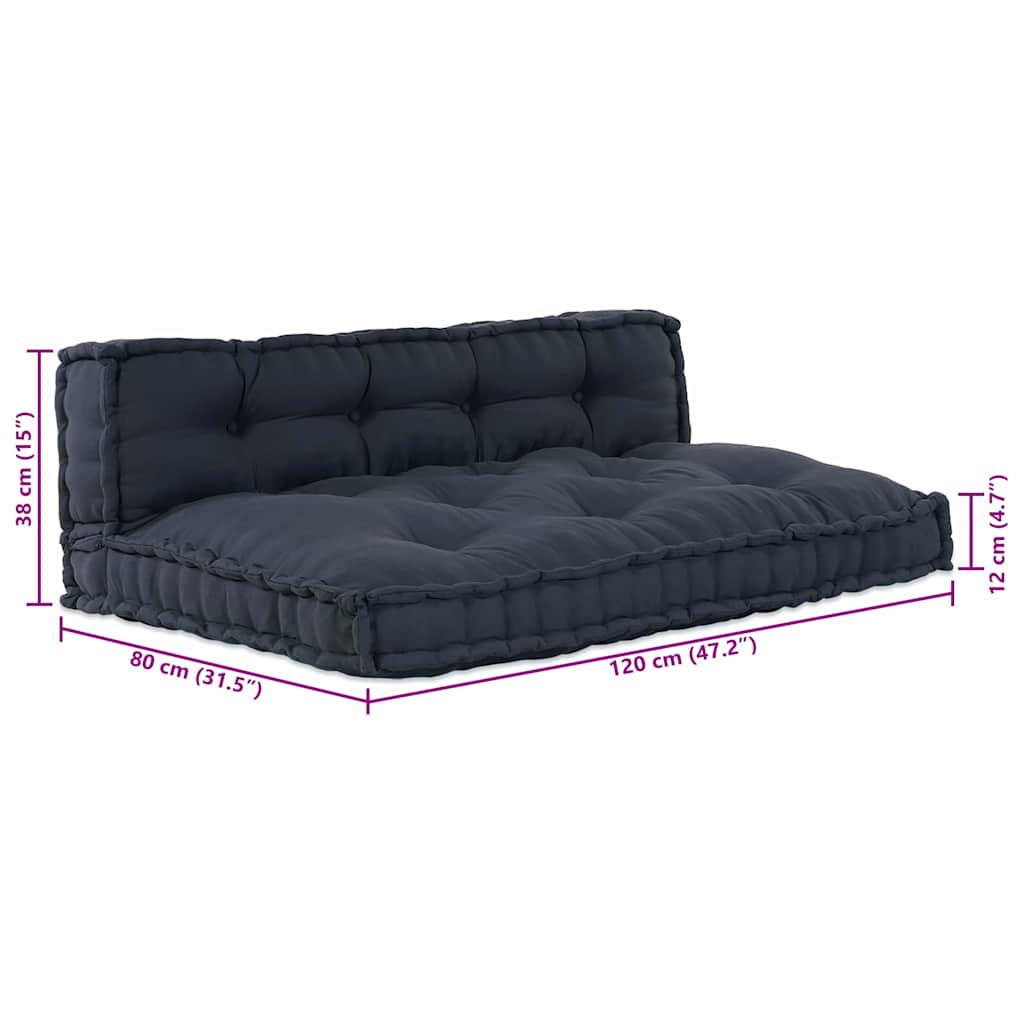 Palettensofa-Auflage Mehrfarbig Stoff Patchwork