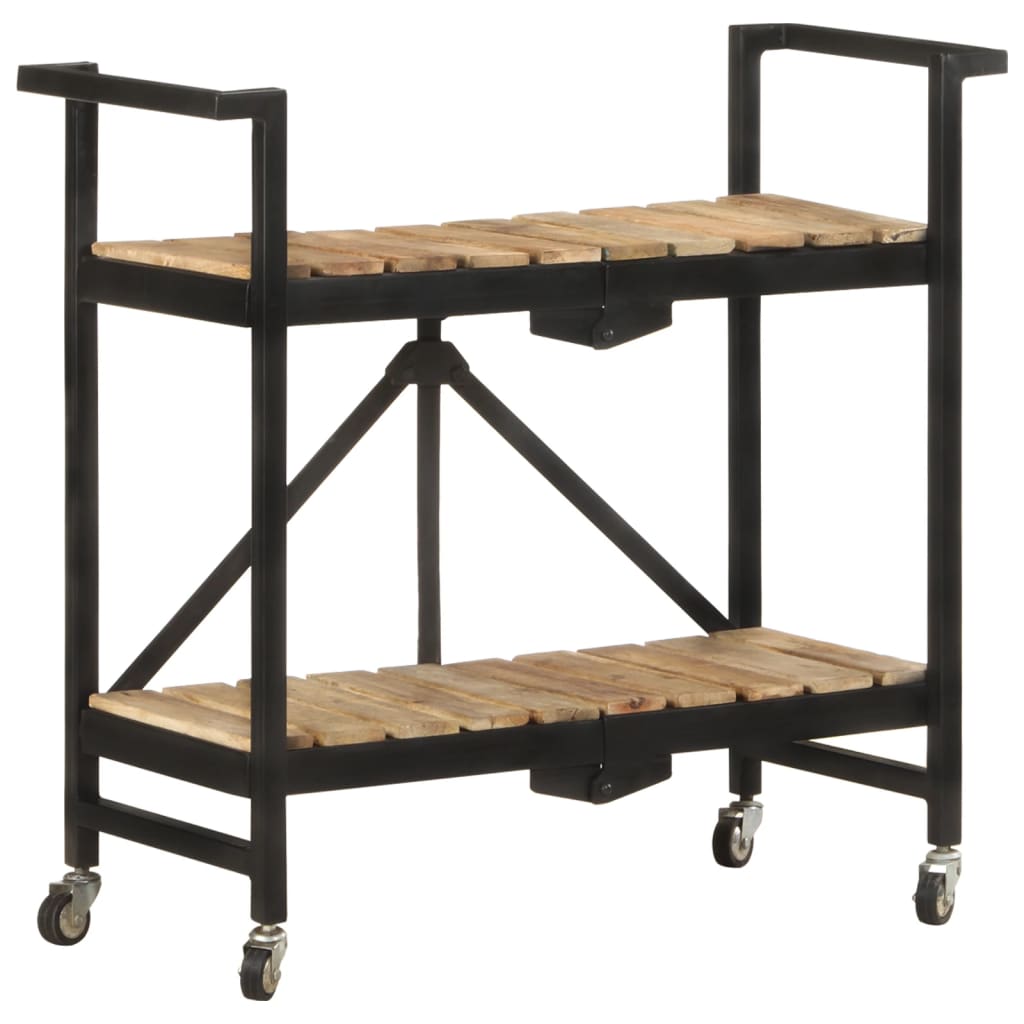 Küchenwagen 87x36x81 cm Altholz Massiv