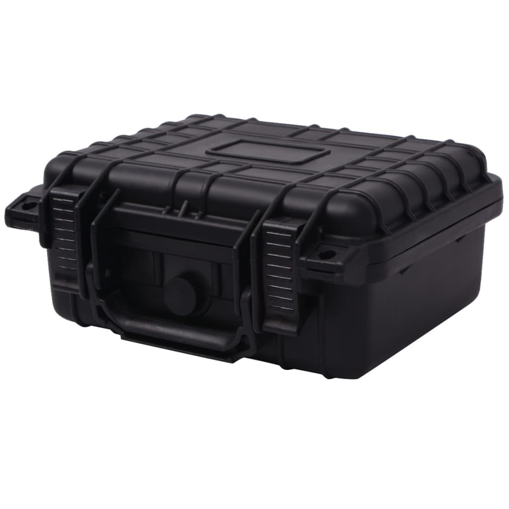 Koffer für Flugreise Tragbar Schwarz 46,5x21,5x17,5 cm PP