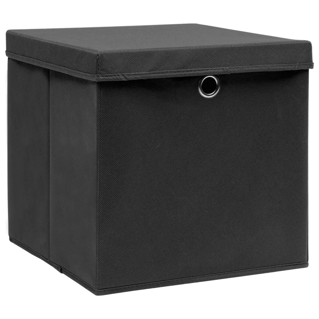Aufbewahrungsboxen 4 Stk. Blau 32x32x32 cm Stoff
