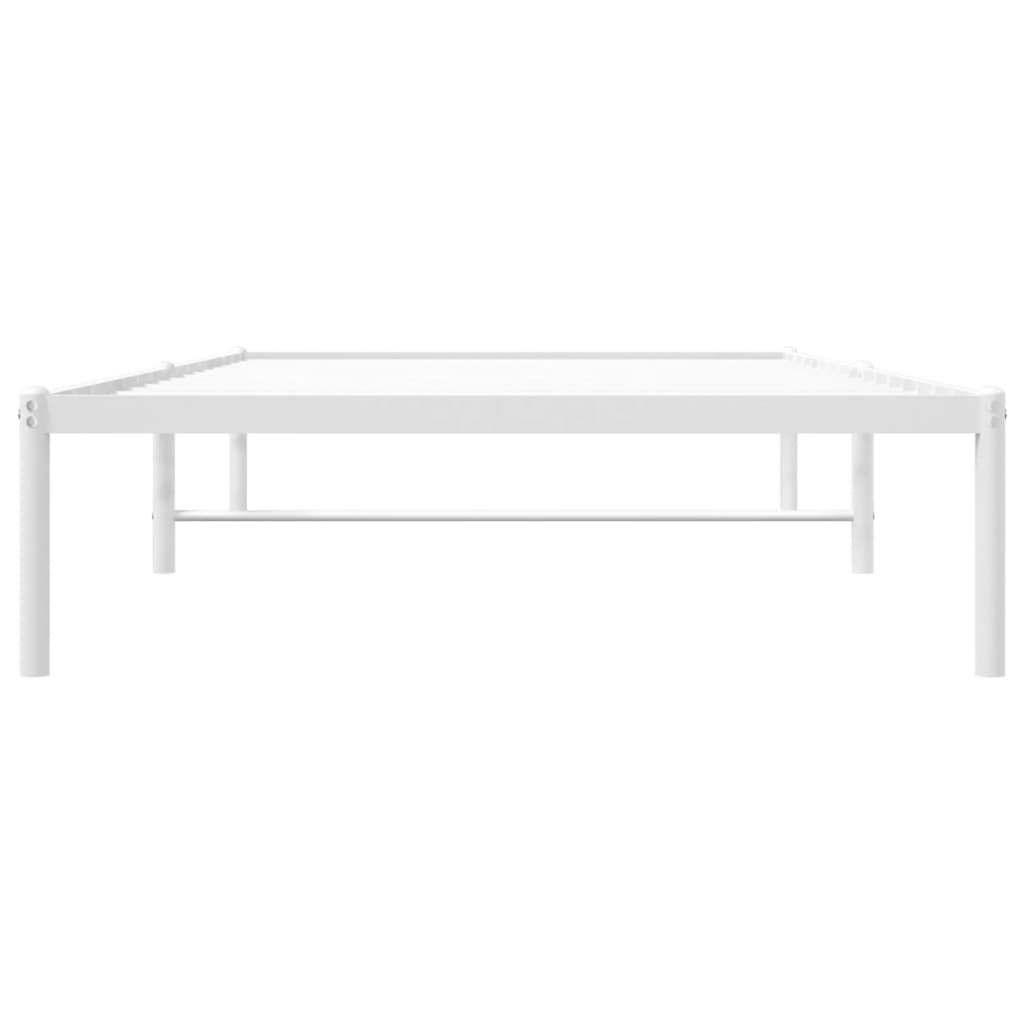 Bettgestell Metall Schwarz 75x190 cm