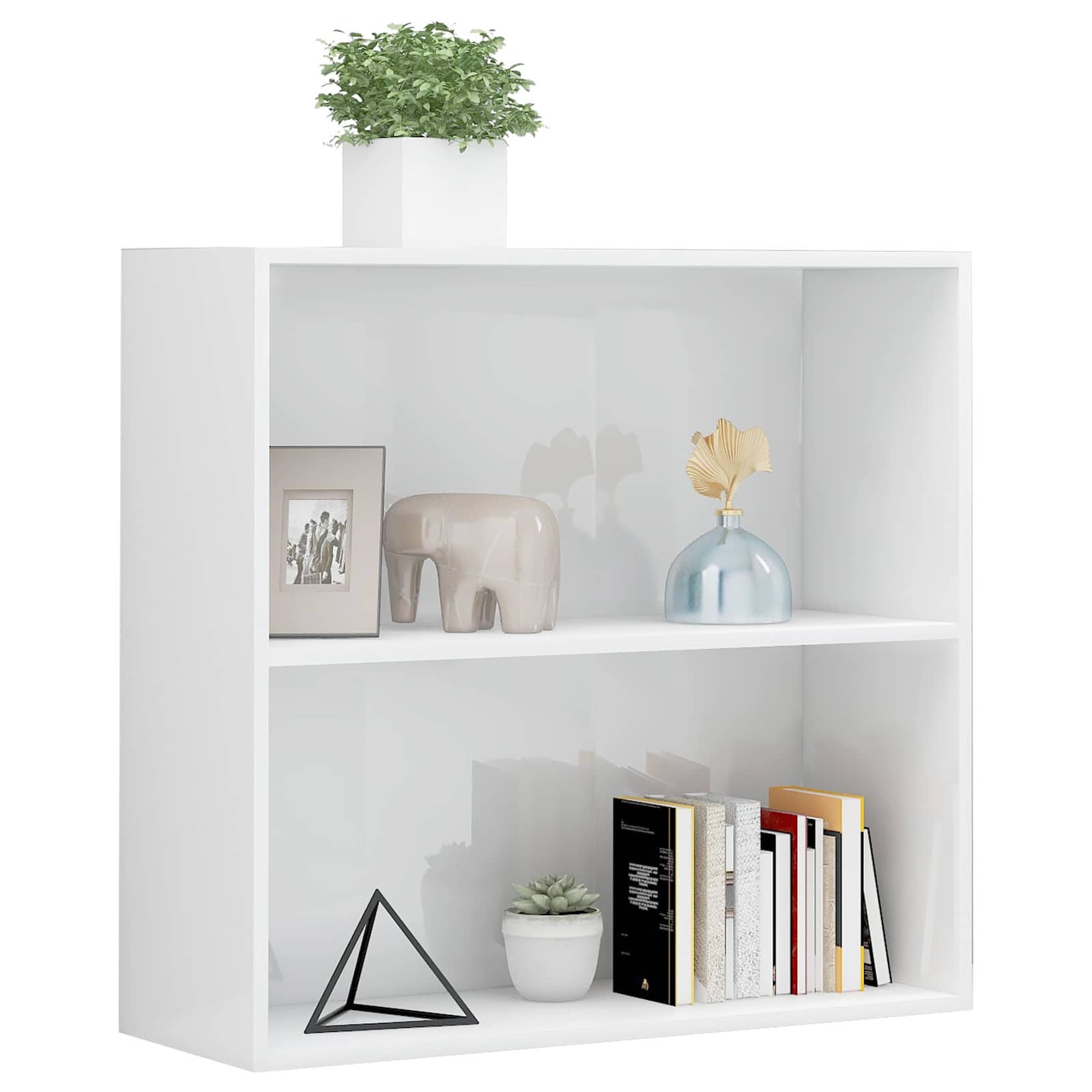 Bücherregal Schwarz Eichen-Optik 80x30x189 cm Holzwerkstoff