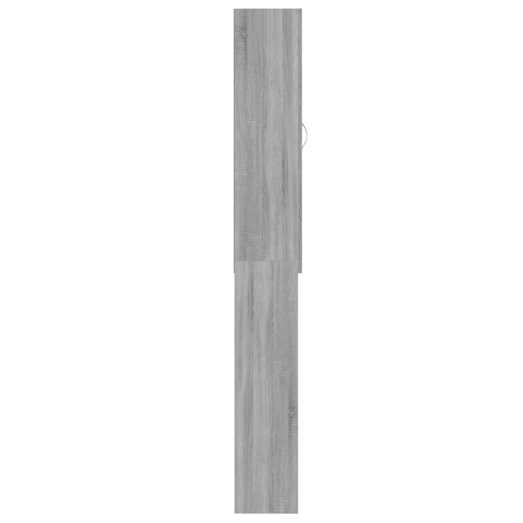 Waschmaschinenschrank Weiß 64x25,5x190 cm