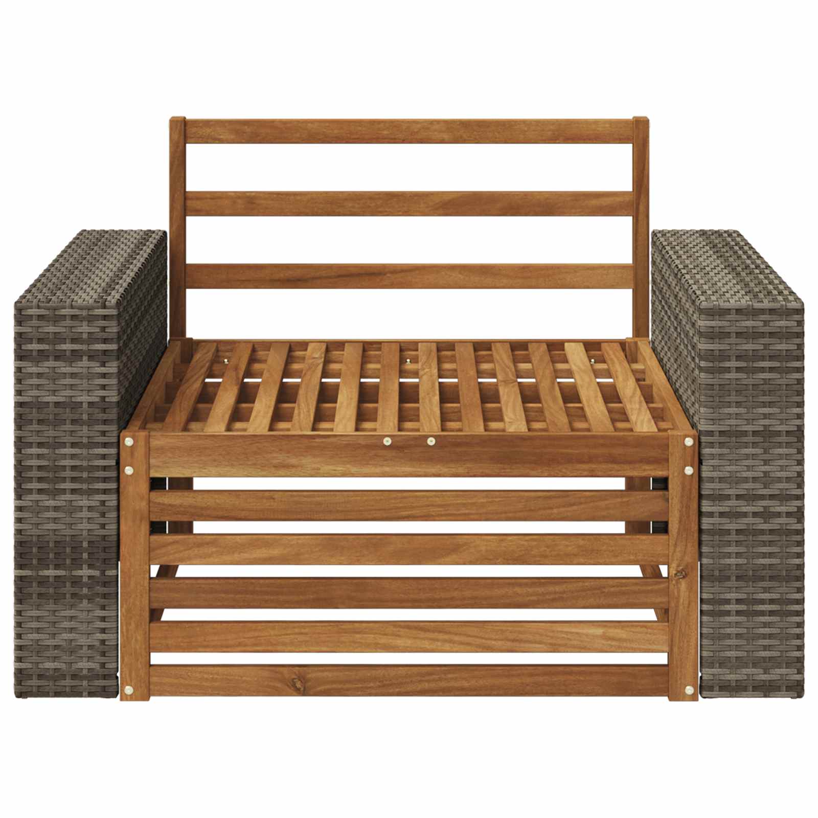 2 Stück Outdoor-Sofa Natur