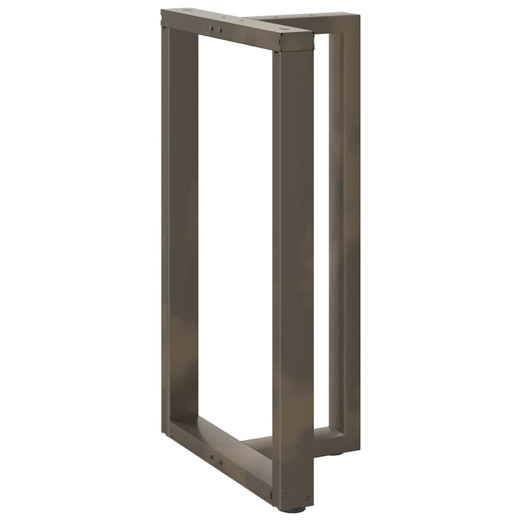Couchtischbeine T-Form 2 Stk. Schwarz 30x25x(30-31) cm Stahl