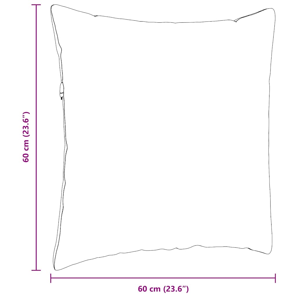 Sofakissen 2 Stück Hellgrau 50 x 30 cm Cordstoff