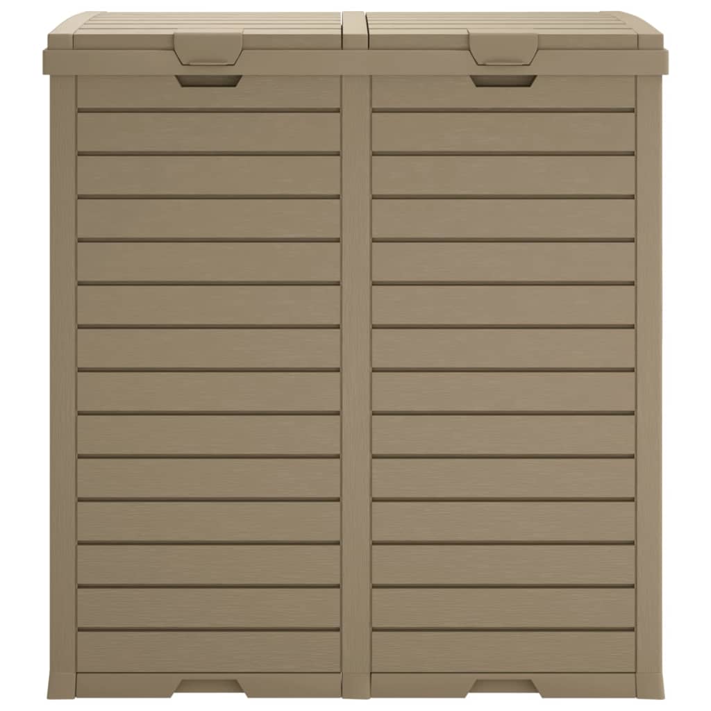 Outdoor-Mülltonne Schwarz 78x41x86 cm Polypropylen