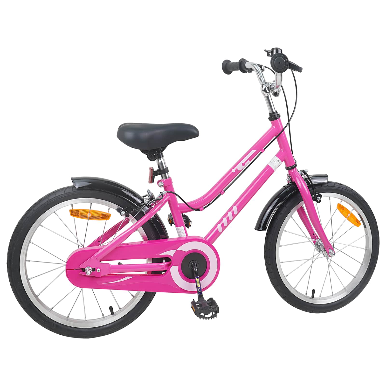 Kinderfahrrad 12 Zoll für 2-4 Jahre alt Pink Weiß