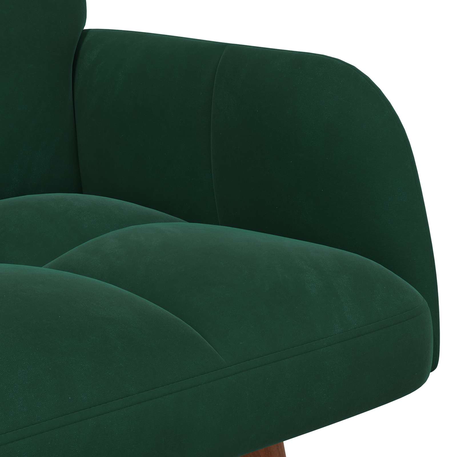 2-Sitzer Sofa Hellgrau 115 x 61 x 87 cm Samt (V)