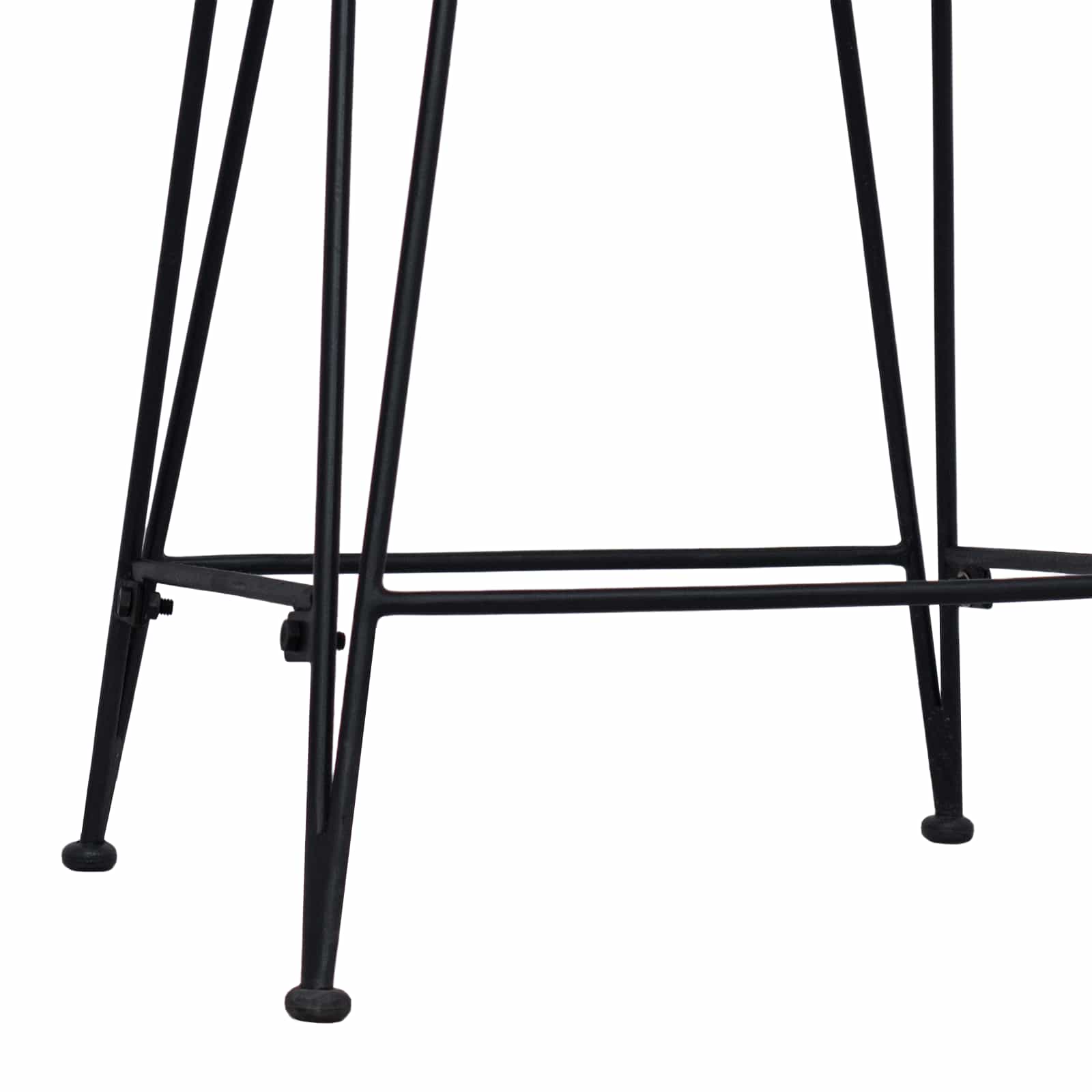 Barhocker 2 pcs Natur 44 x 45 x 76 cm Rattan und Stahl
