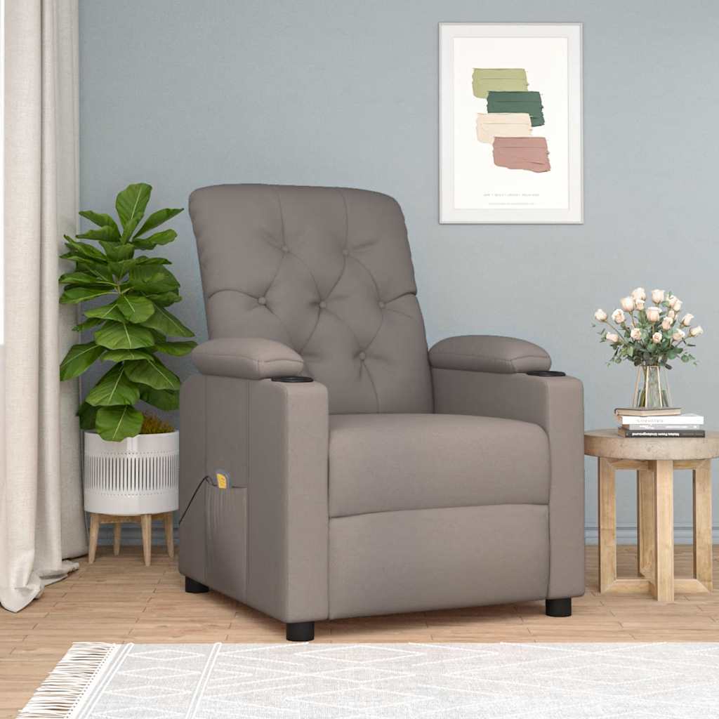 Massagesessel Schwarz Stoff