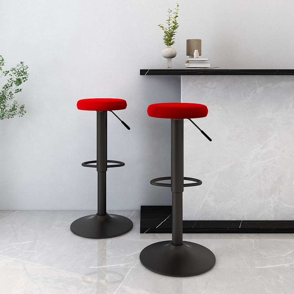 Barhocker 2 Stk. Schwarz Samt