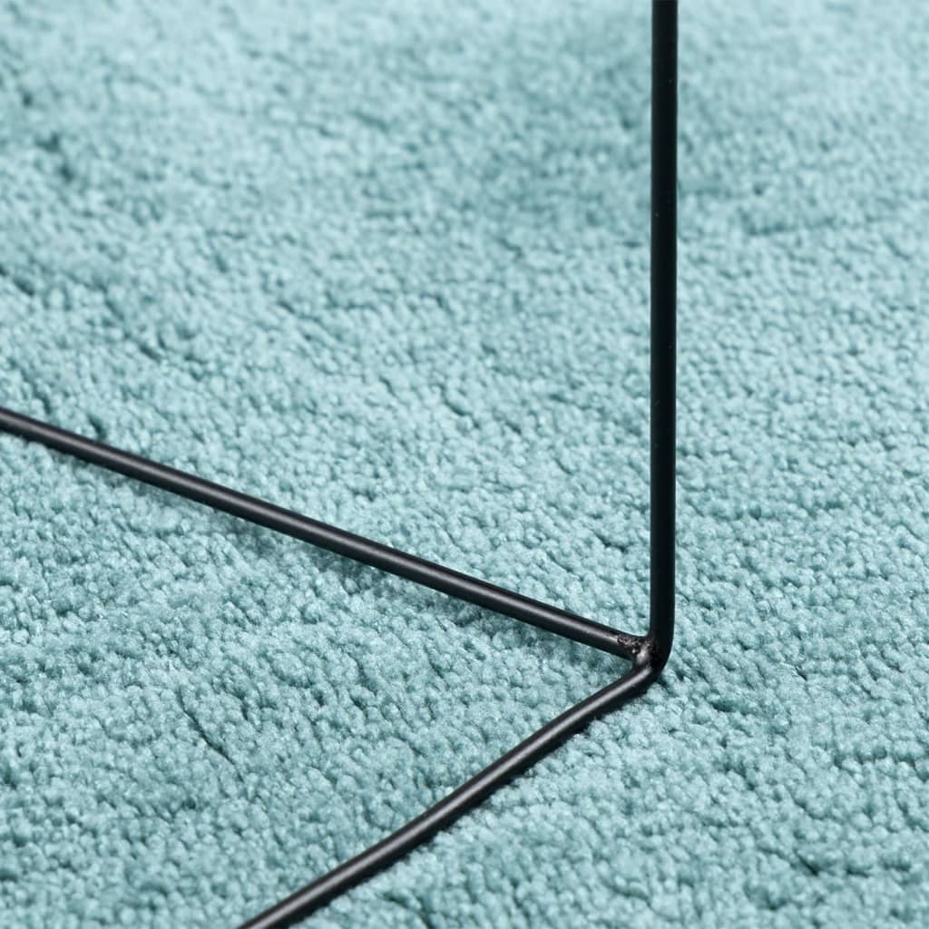 Teppich OVIEDO Kurzflor Anthrazit 120x120 cm