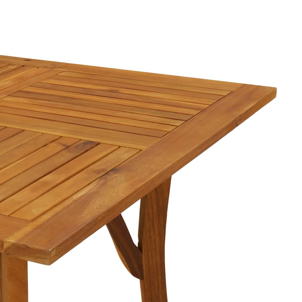 Gartentisch 85x85x75 cm Massivholz Akazie