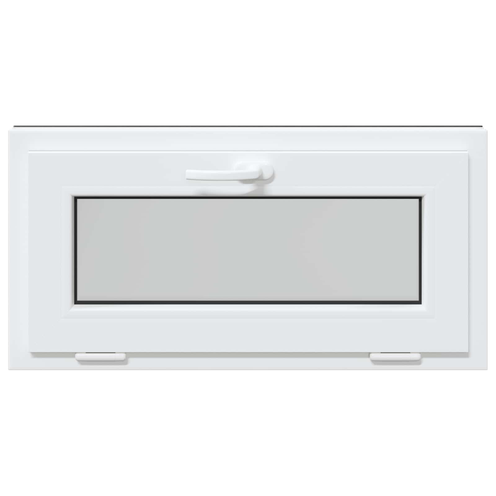 Kellerfenster RISOR 60 x 40 cm PVC und Glas Weiß